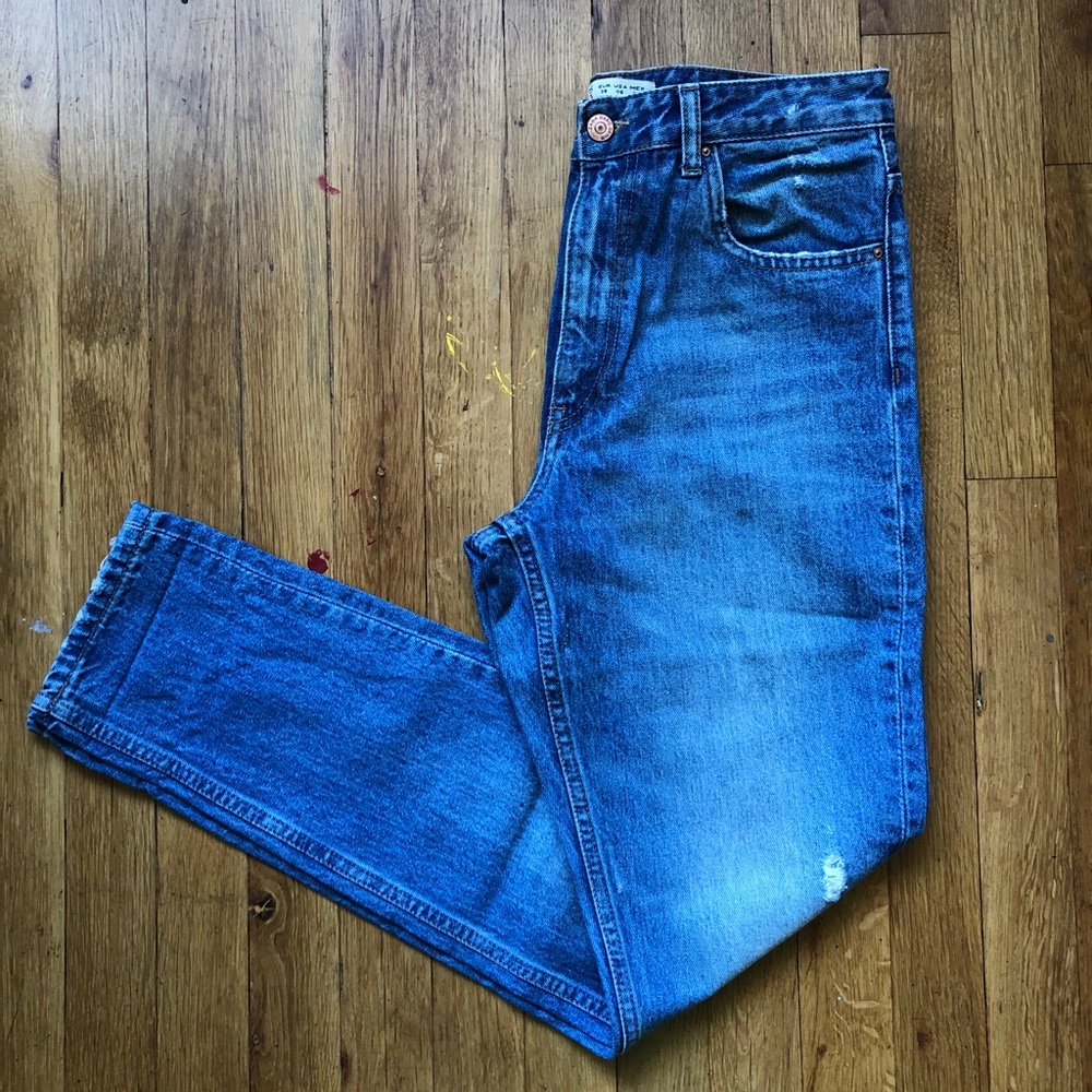 Zara High-Waisted Straight Jean